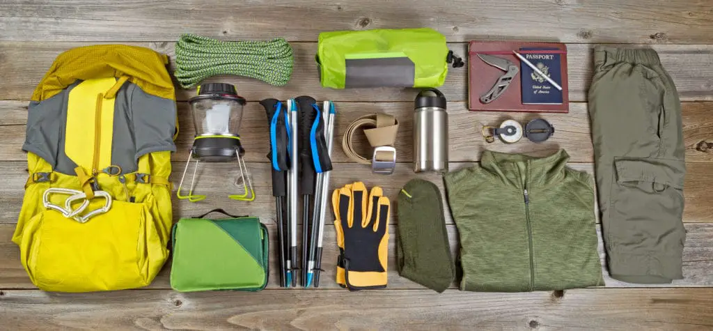 hiking gear to pack