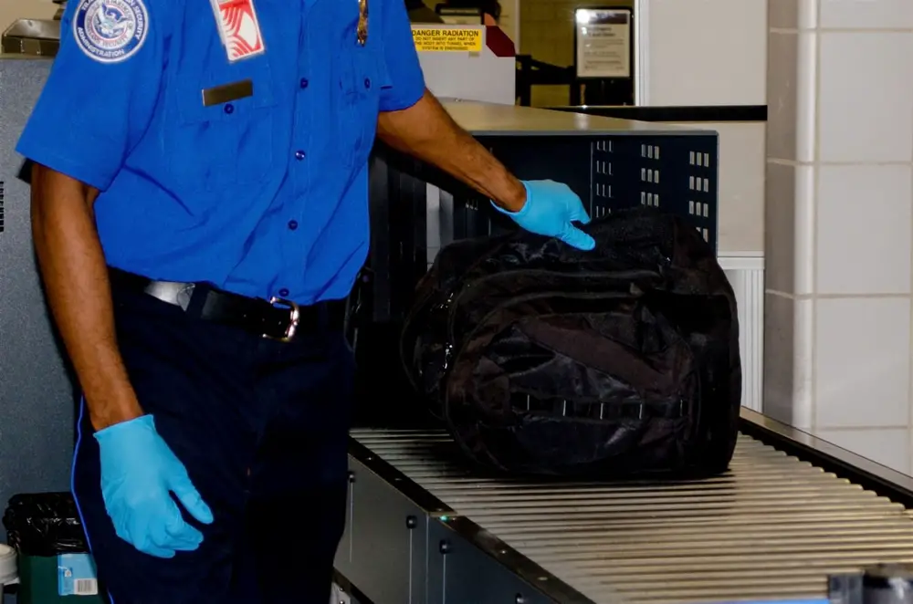 TSA checking bag