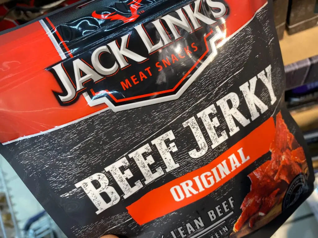 beef jerky in a bag