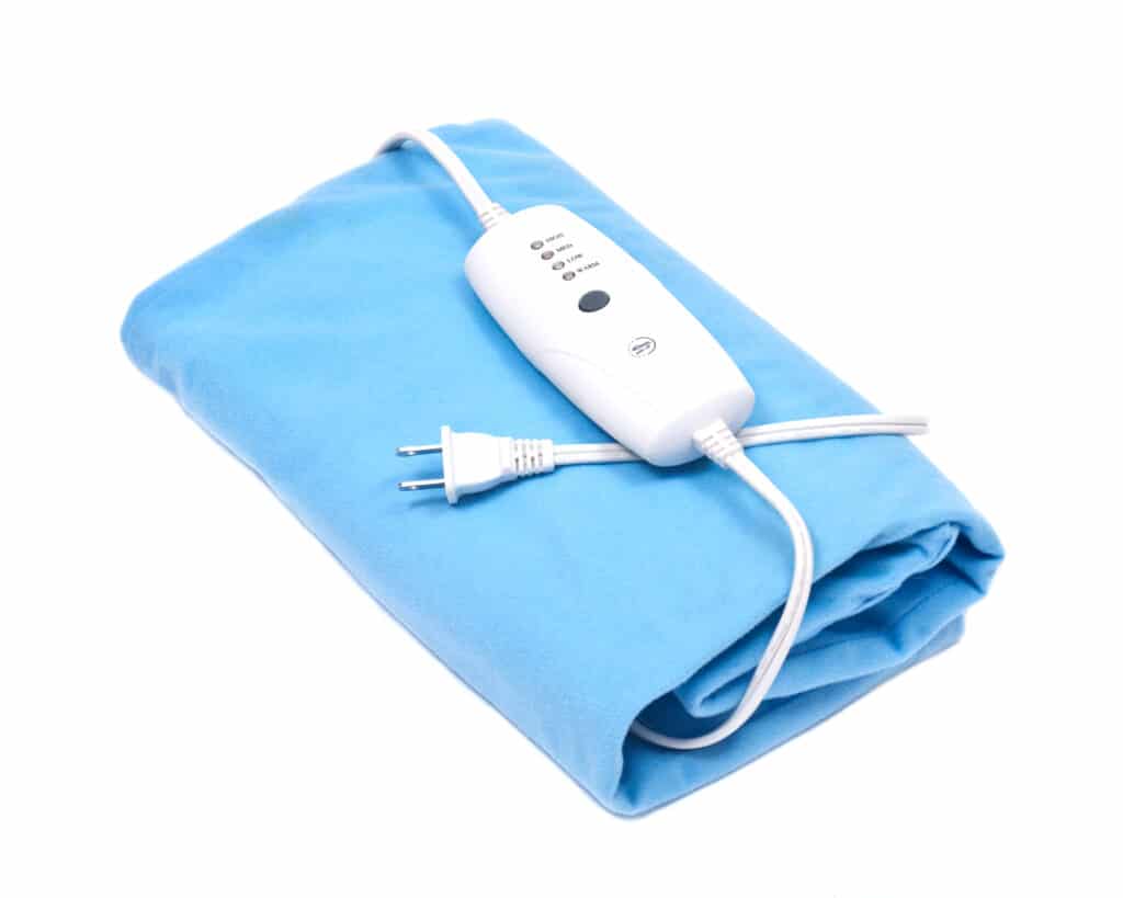 folded electric heating pad