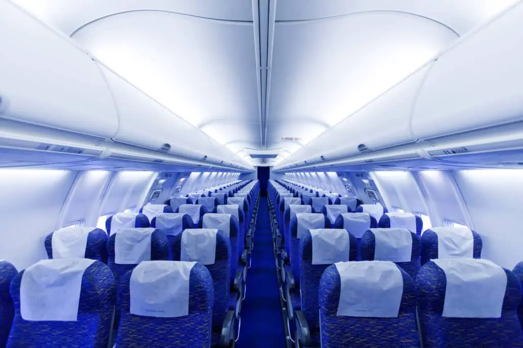 empty airplane seats